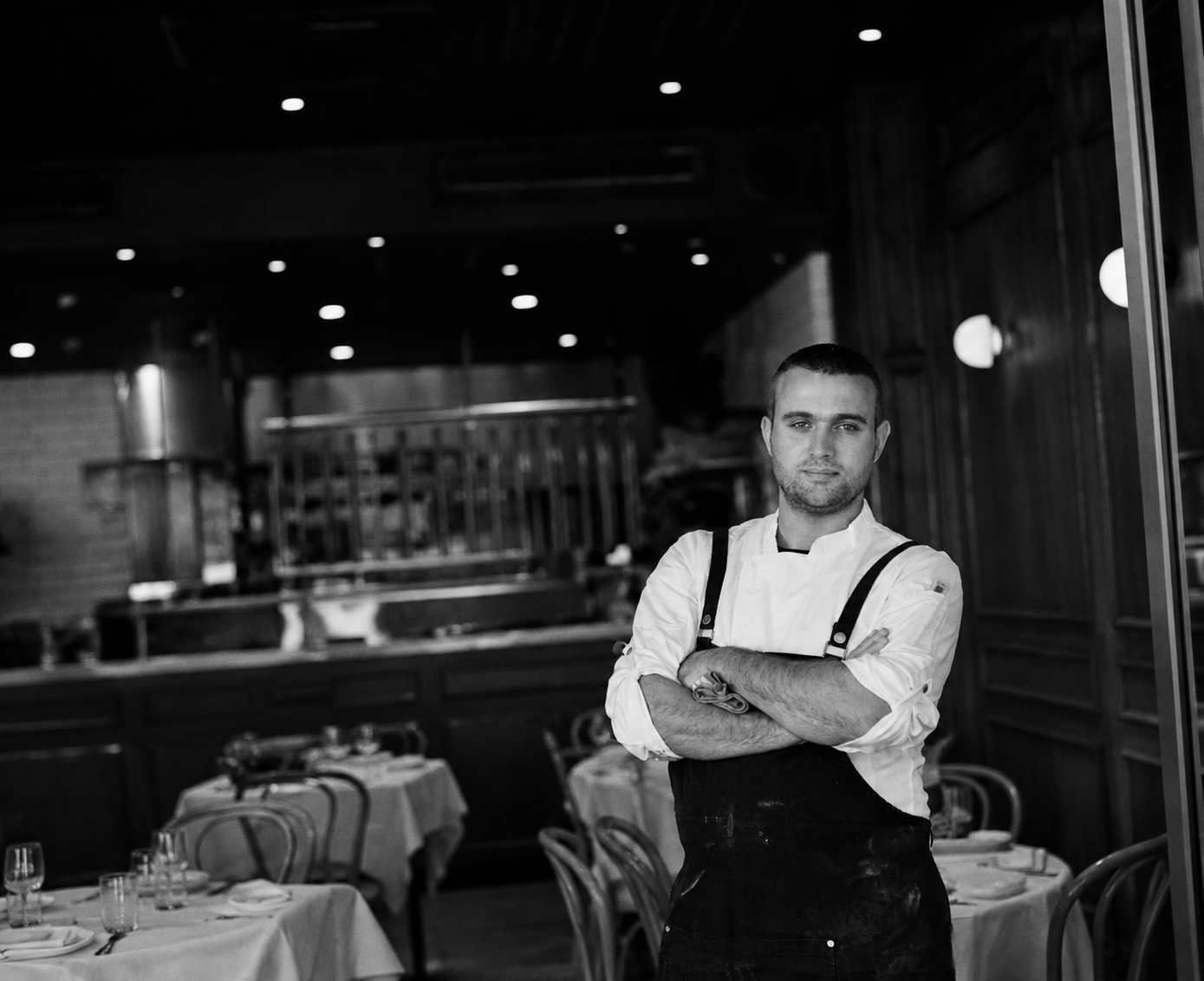 Chef Paata in the dining room