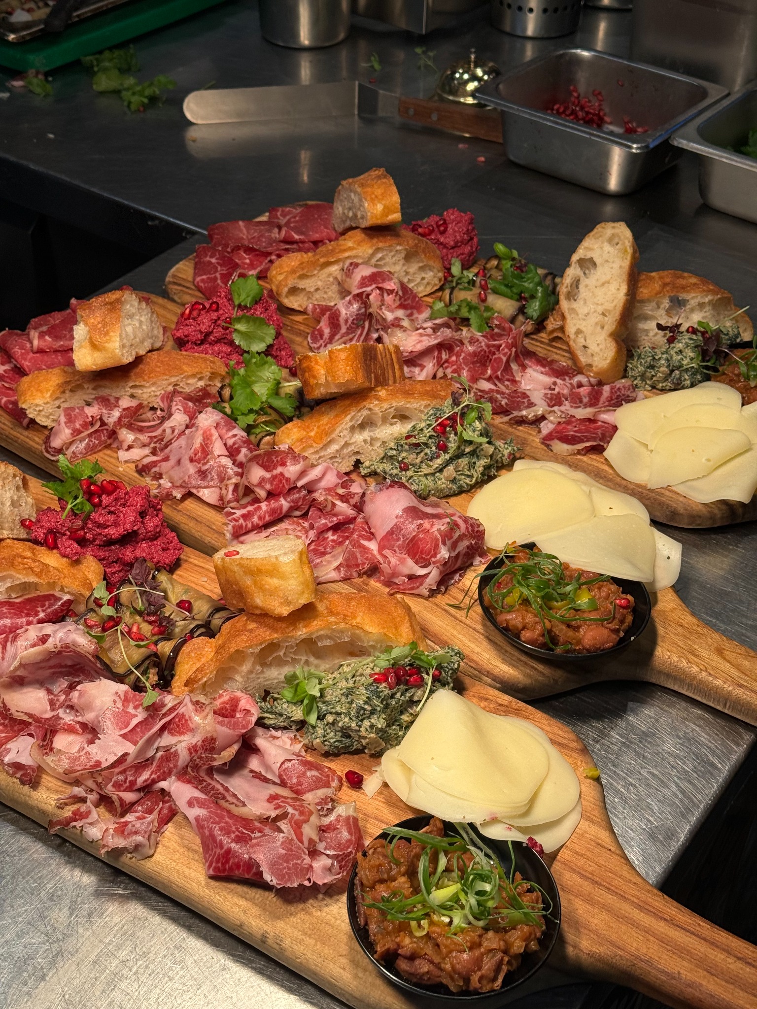 A generous Georgian and Italian grazing table